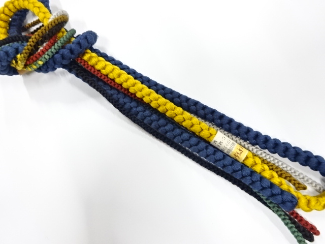 未使用品　正絹　手組帯締め